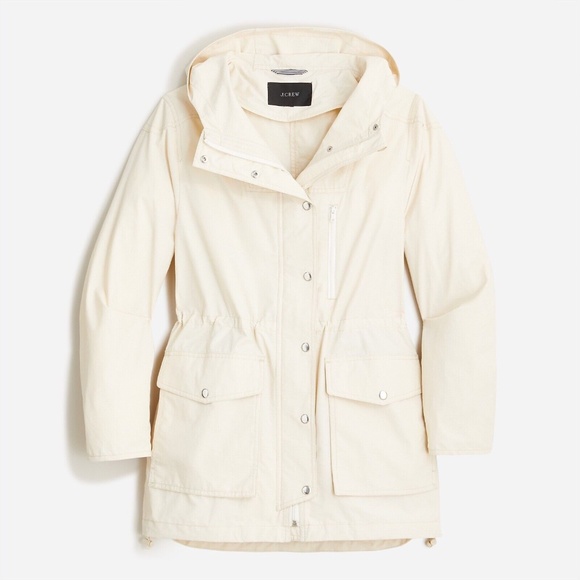 New JCREW Petites Size P XXS PXXS Relaxed Perfect Lightweight Jacket in Natural